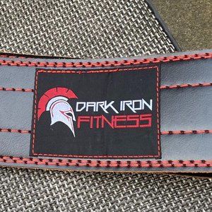 Dark Iron Fitness Leather Pro Weight Lifting Belt~XS~NEW!~